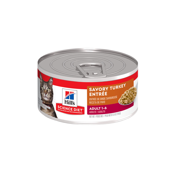 Hills Science Diet Adult  Turkey Entrée Lata