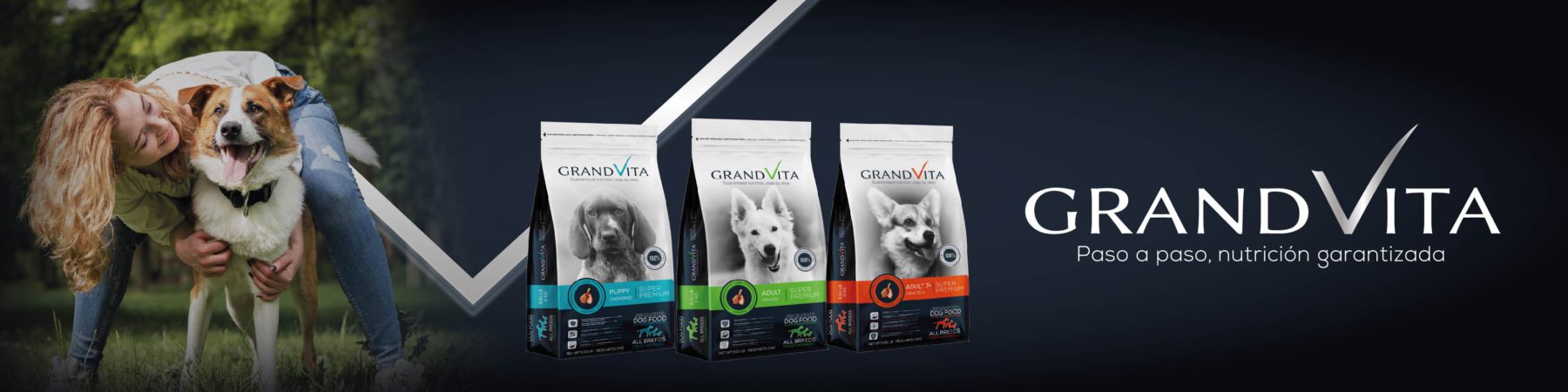 Línea de concentrados GrandVita, mejor comida para perros en Colombia.