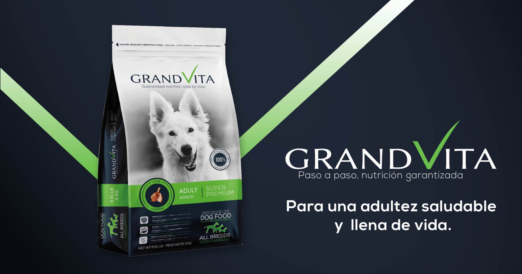 GrandVita Adulto, comida para perros con nutrición equilibrada. 