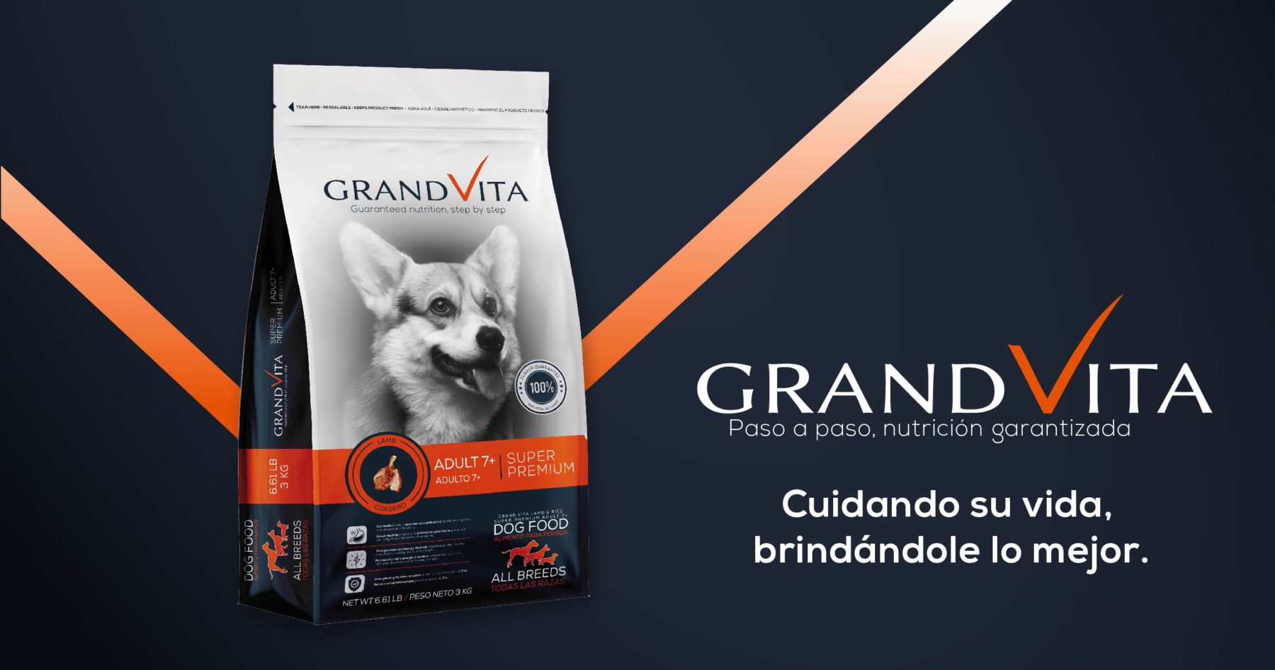 GrandVita Adulto 7+, alimento para perros mayores. 