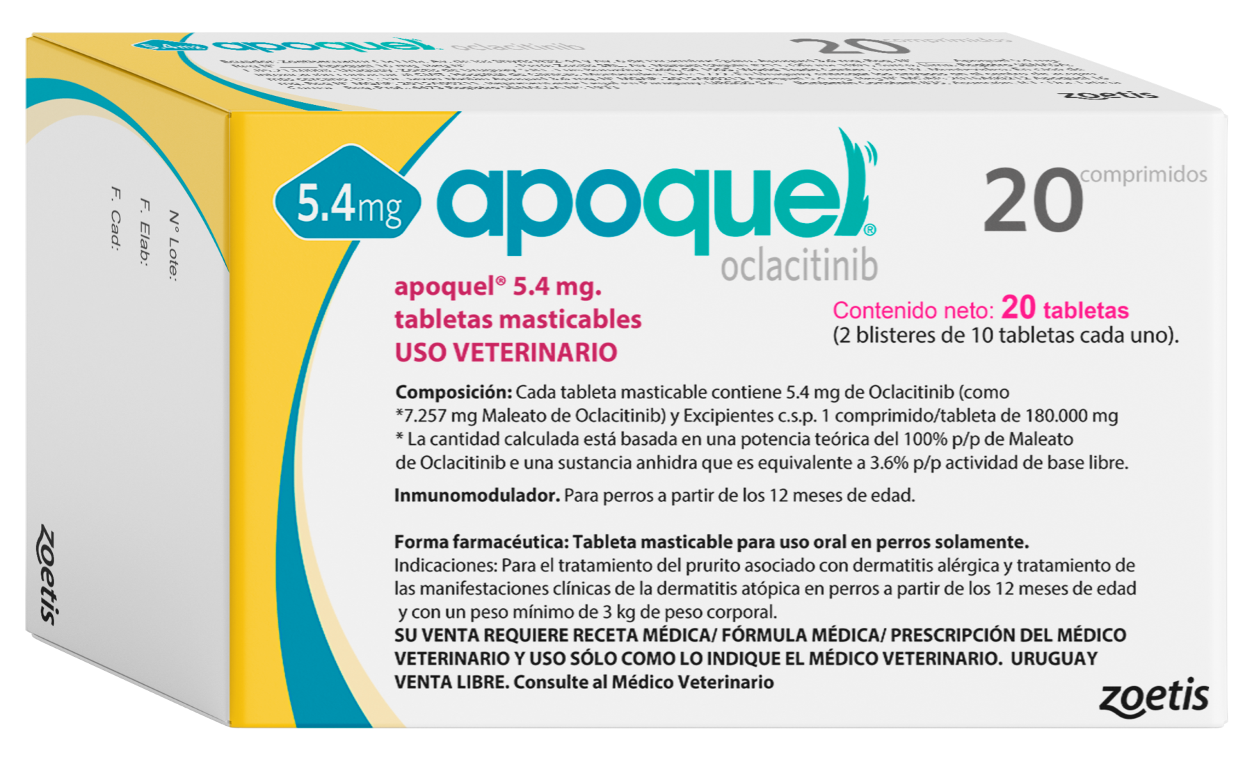 Apoquel® Tabletas Masticables 5,4 mg
