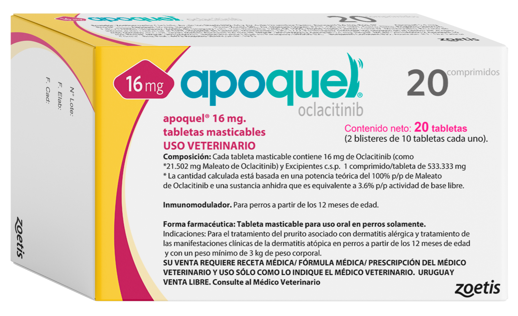 Apoquel® Tabletas Masticables 16 mg