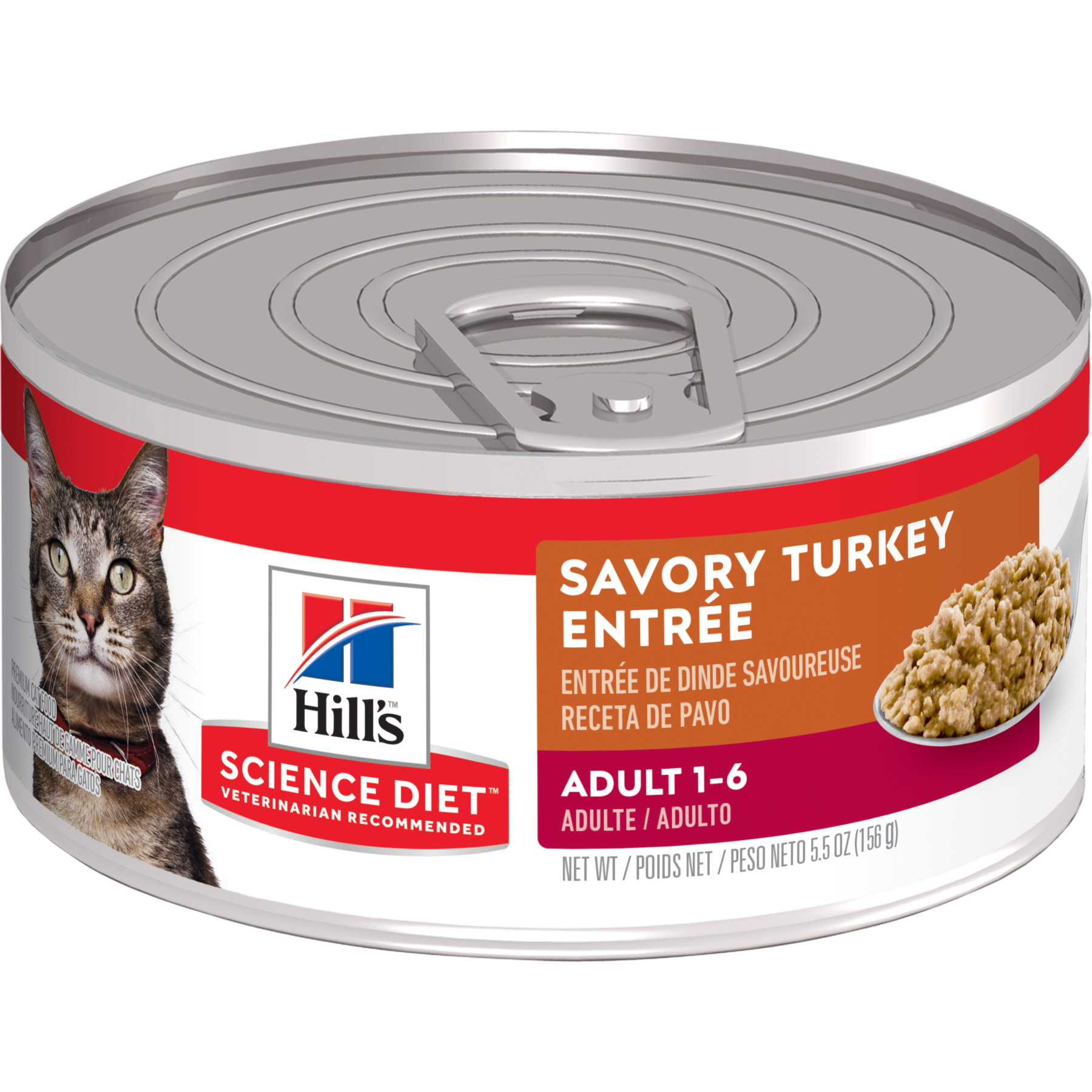 Hills Science Diet gato adulto 7+ pavo lata