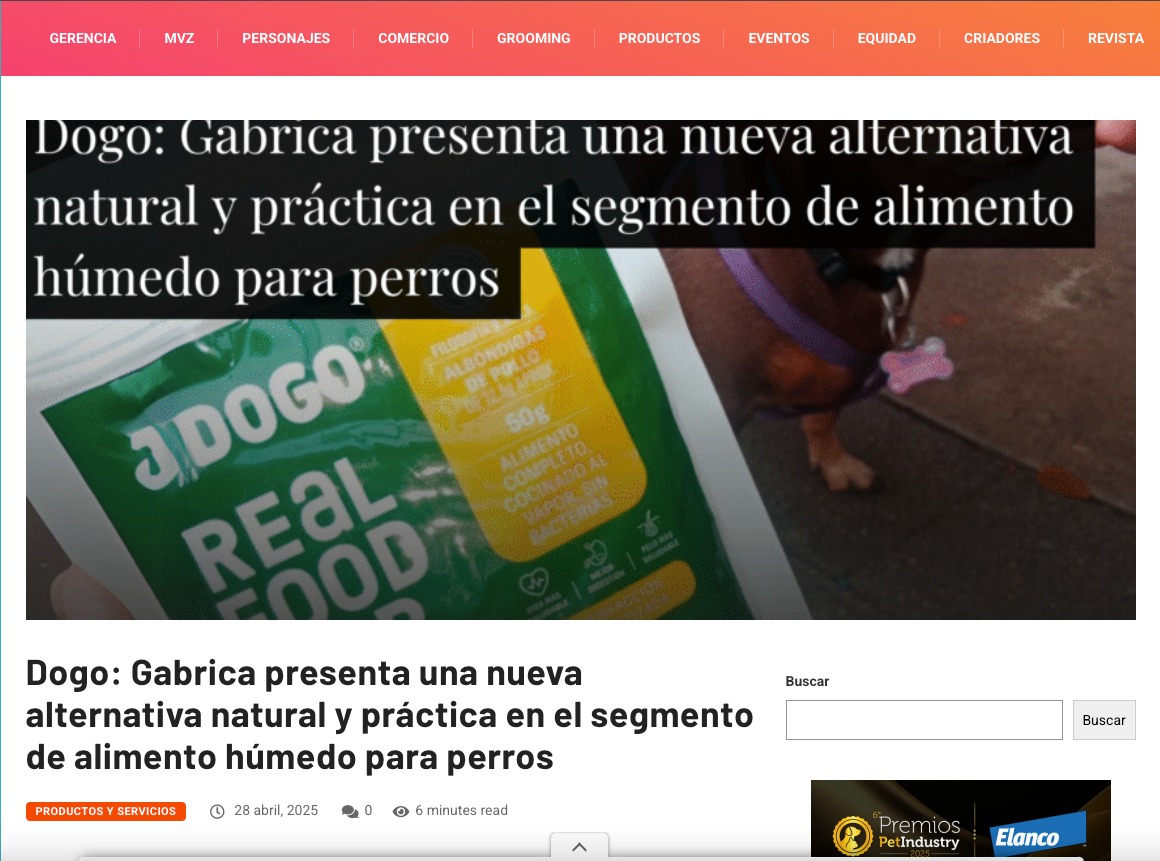 Gabrica | Dogo: Gabrica presenta una nueva alternativa natural y práctica en el segmento de alimento húmedo para perros