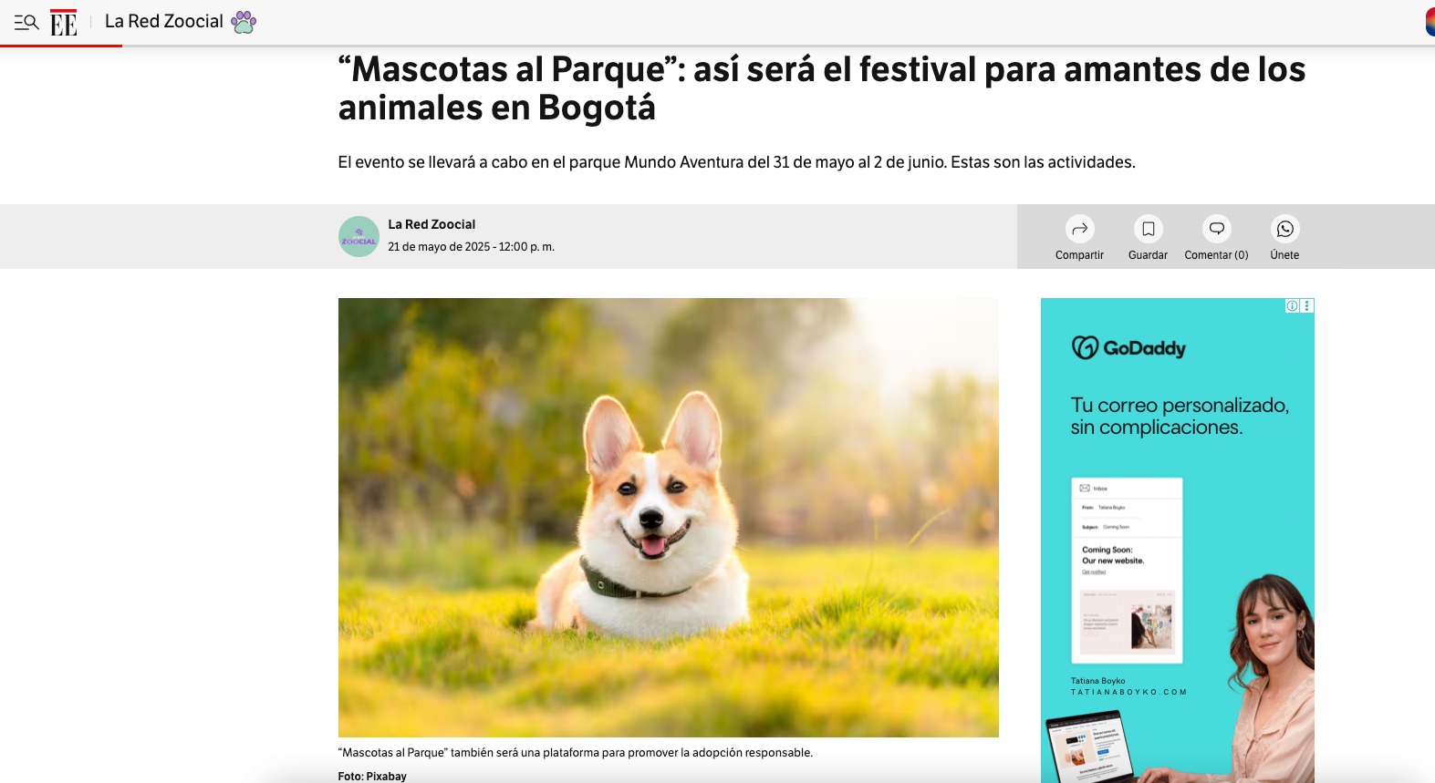 Gabrica | Mascotas al Parque”: así será el festival para amantes de los animales en Bogotá