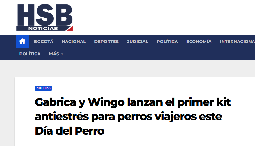 Gabrica | Gabrica y Wingo lanzan el primer kit antiestrés para perros viajeros este Día del Perro