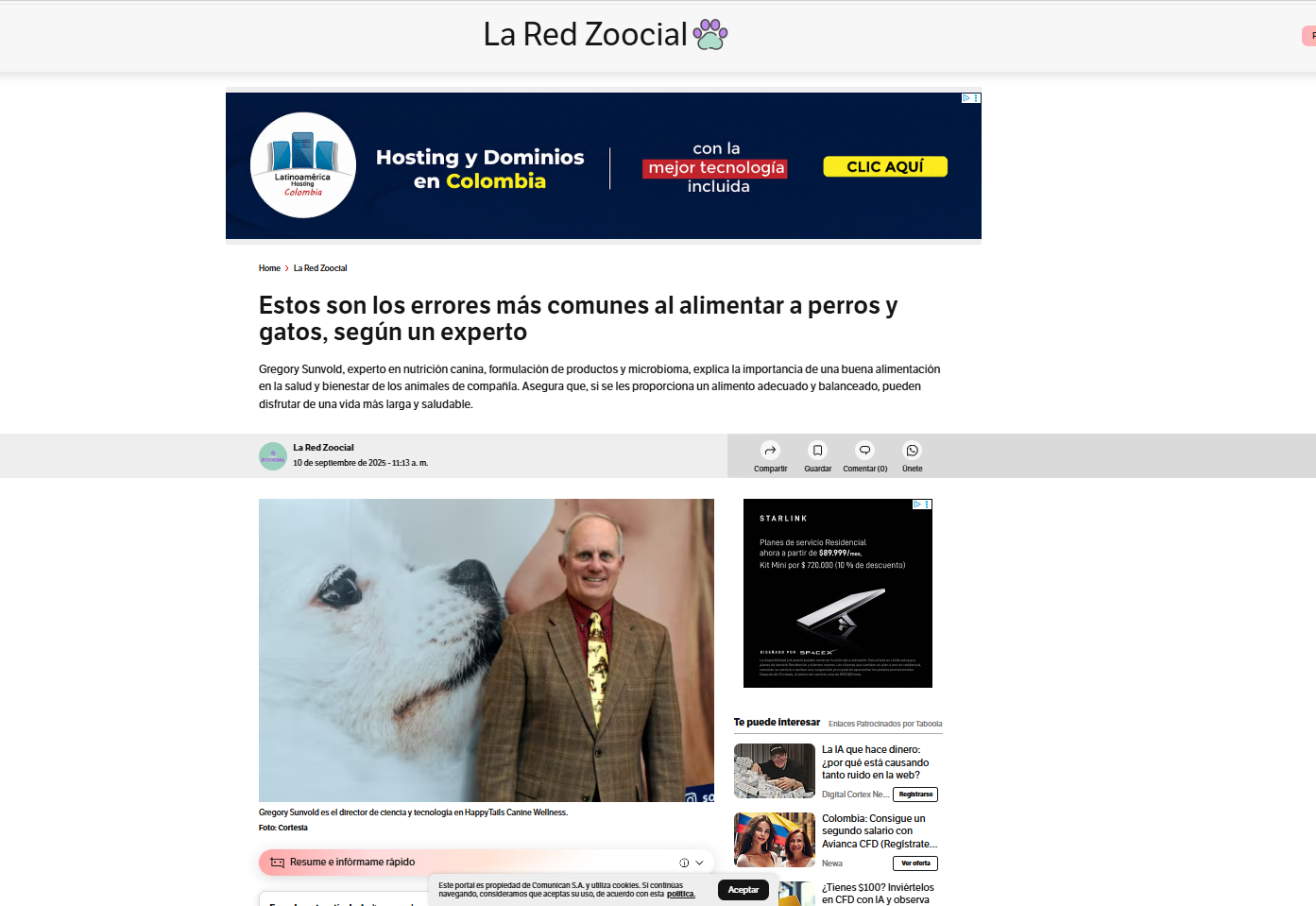 Gabrica | Estos son los errores más comunes al alimentar a perros y gatos, según un experto