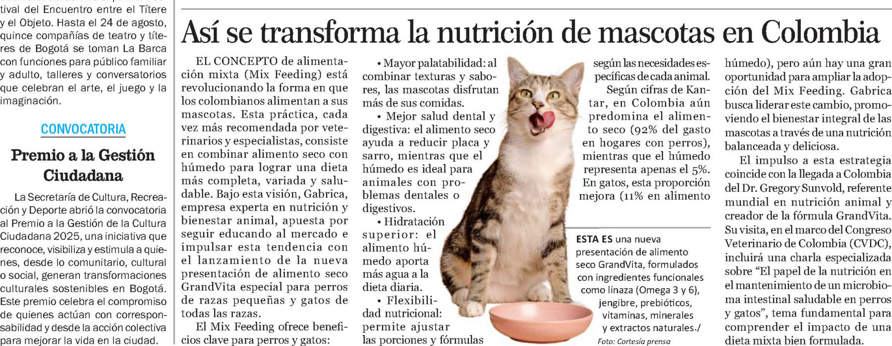 Gabrica | Así se transforma la nutrición de mascotas en Colombia