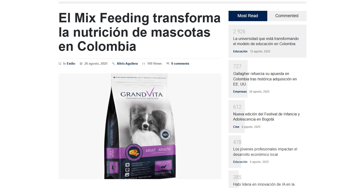 Gabrica | El Mix Feeding transforma la nutrición de mascotas en Colombia