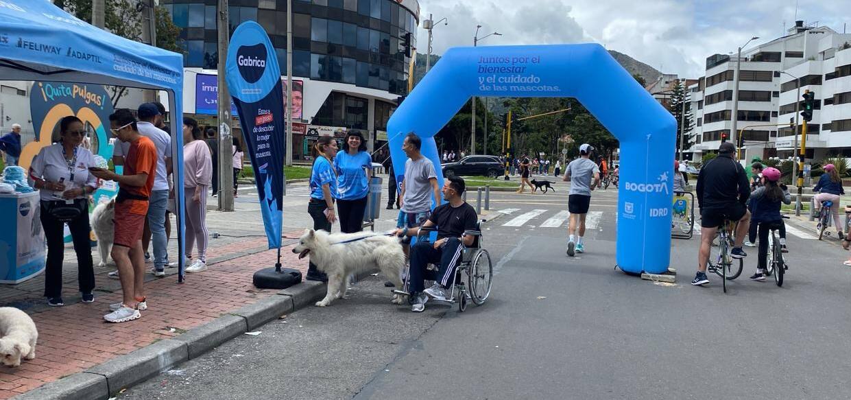 Gabrica | Habilitan espacios para el bienestar animal durante las jornadas de ciclovía en Bogotá