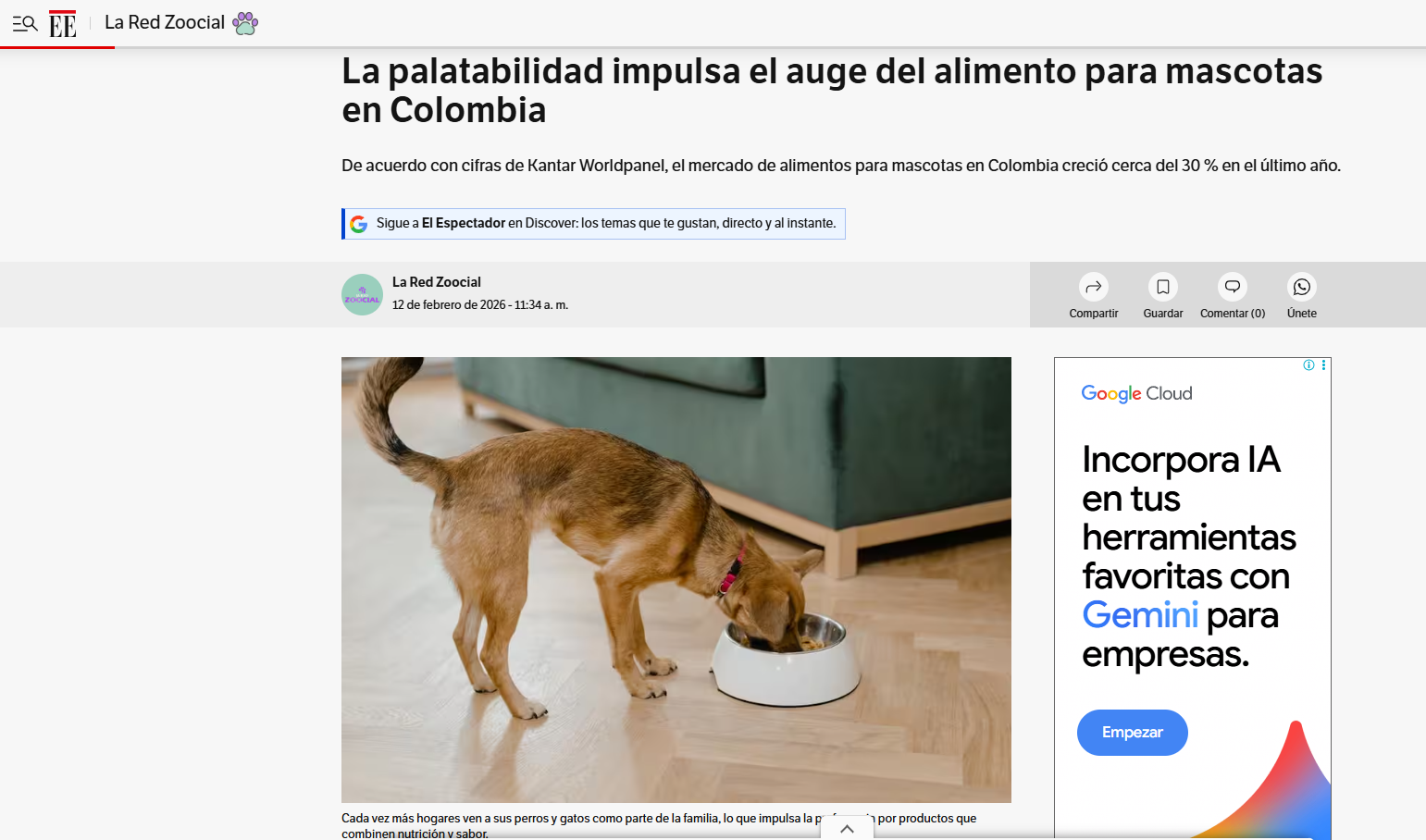 Gabrica | La palatabilidad impulsa el auge del alimento para mascotas en Colombia